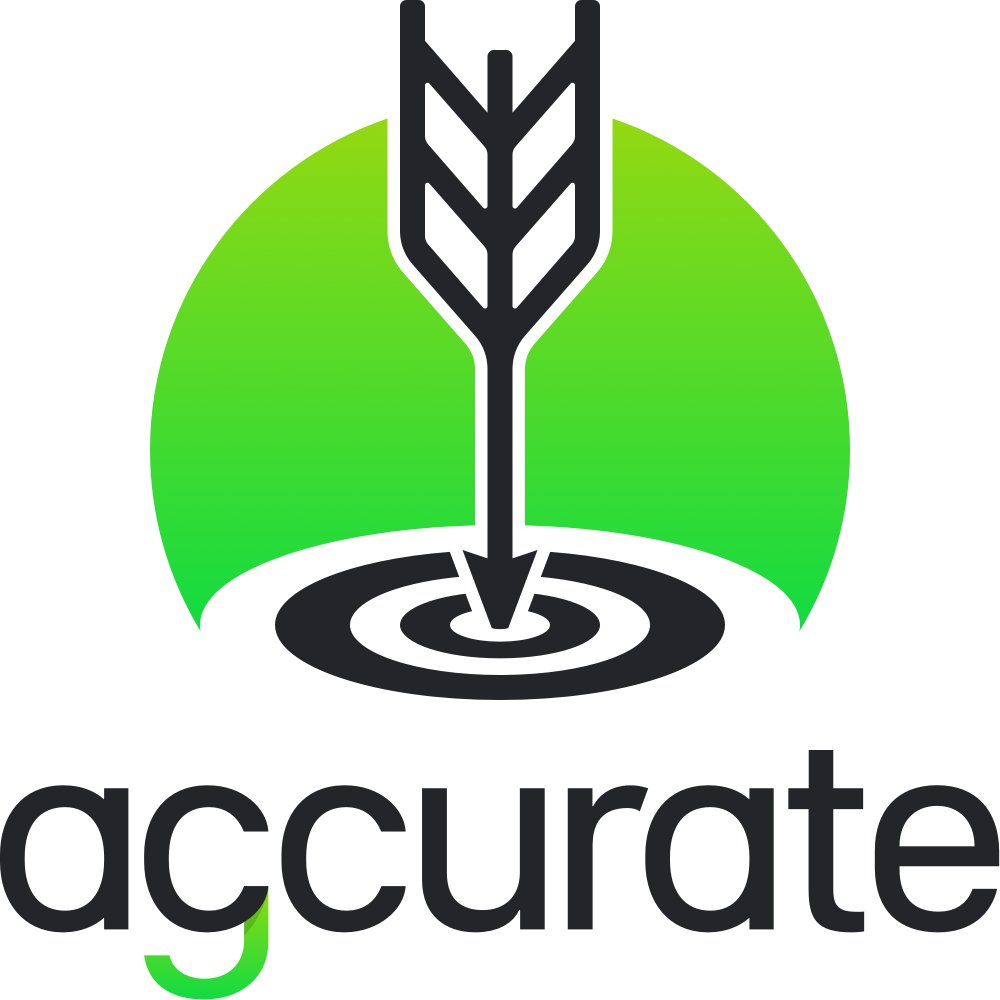 Agcurate brand dark rectangle