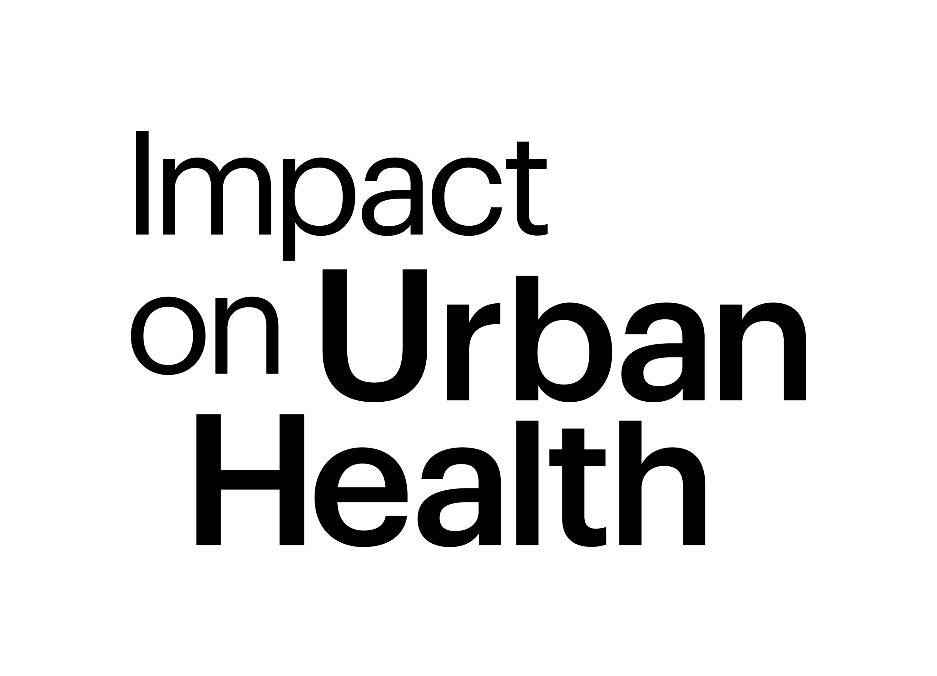Impact on Urban Health Black Logo 1